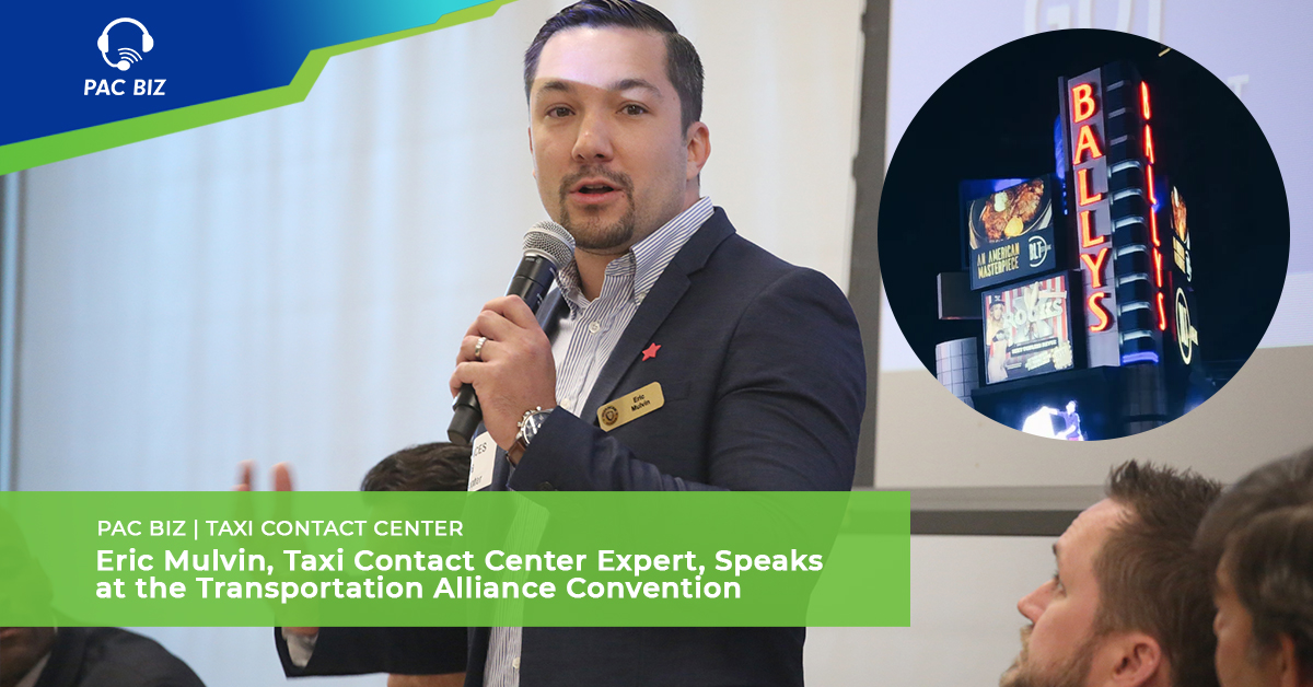 Eric Mulvin, Taxi Contact Center Expert, Speaks at the Transportation Alliance Convention