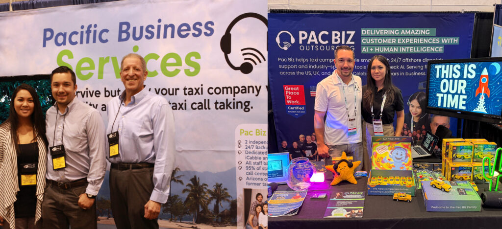 From 2016, the first year we told the world about our outsourced solutions to the taxi industry, to 2025 where husband and wife Eric and Abby are still here with over 200+ staff and 10+ years of Pac Biz Outsourcing providing support.
